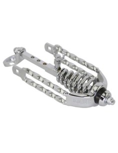 Spring Fork Slammer W/Double Square Twisted Crown Chrome.